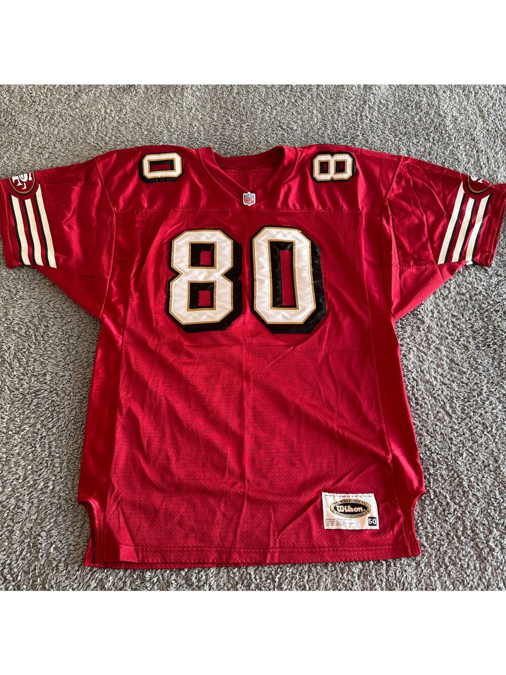 Vintage 1995 Authentic Wilson Jerry Rice NFL San Francisco 49ers Jersey 50 RARE